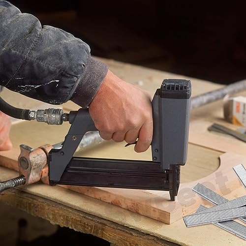 Miniatura 7 de Swpeet 3625 unidades de 6 tamaños K419 K425 K433 K438 F25 F50 calibre 18 acero galvanizado plateado grapas de corona estrecha aproximadamente 1/4