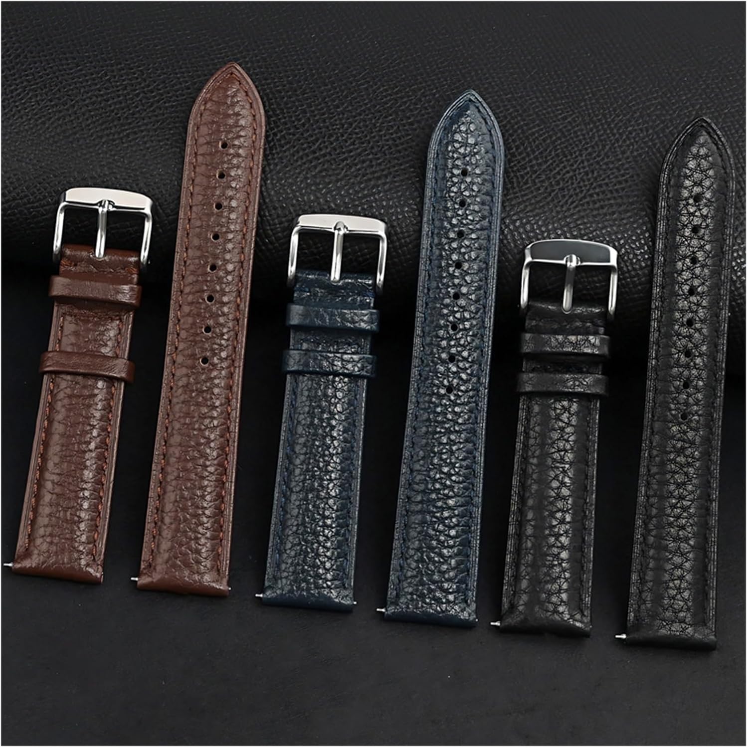 XILILHC Soft Genuine Leather Strap 12 13 14 15 16 17 18 19 20 21 22 23 24mm Cowhide Quick Release Watch Band Bracelet