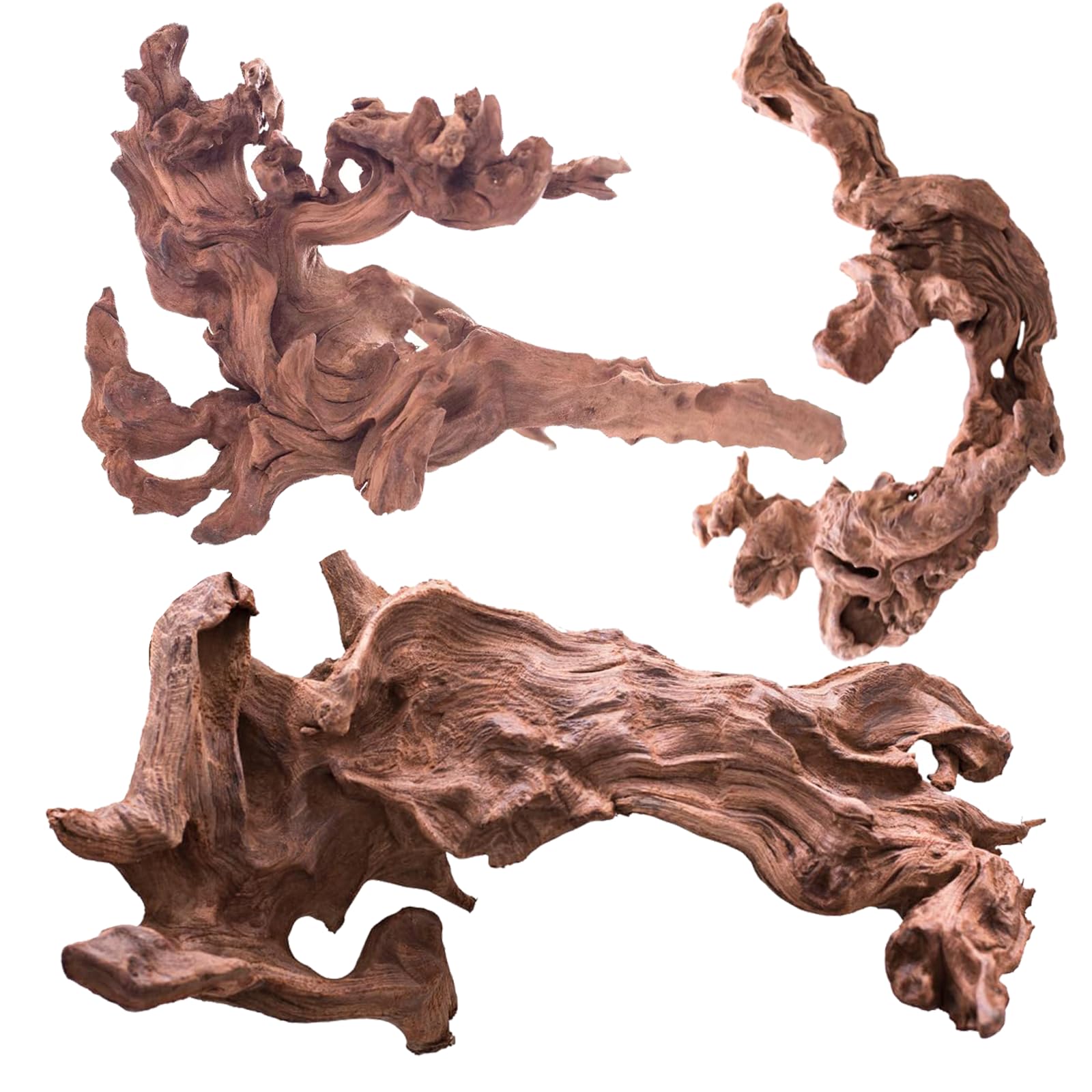 Hiwzitar 3-Piece 7-11 Inch Natural Driftwood