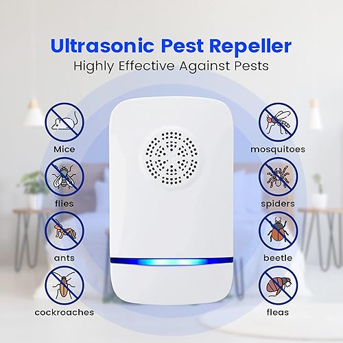 Miniatura 2 de Alpha Pair Repelente ultrasónico de plagas repelente electrónico para control de plagas repelente de plagas en interiores ultrasónico enchufable