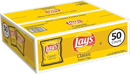 Lay's Classic Potato Chips (1 oz. bags, 50 ct.) (pack of 6)