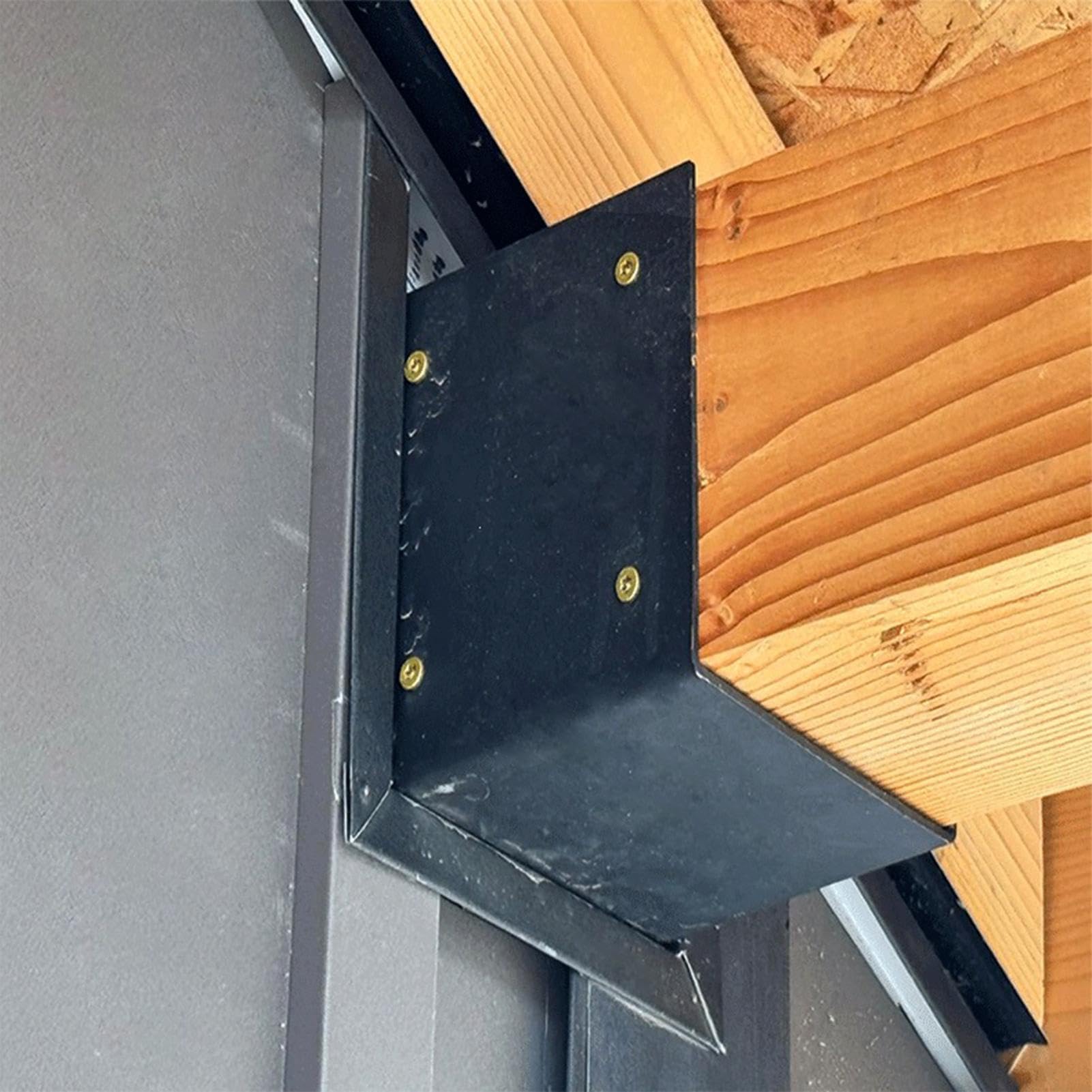 Staffe 4x4 Supporto Montaggio Metallo Antiruggine Preforato 10x10 Cm