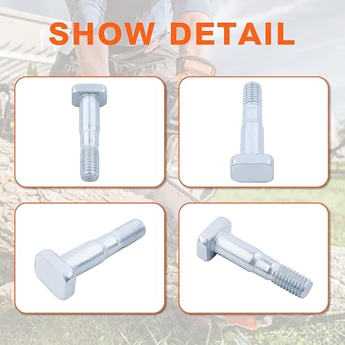 Miniatura 5 de Para Husqvarna 61 266XP 268 272XP 362 365 371 372 para motosierra, kit de pernos de barra, 501815701, 501 81 57-01