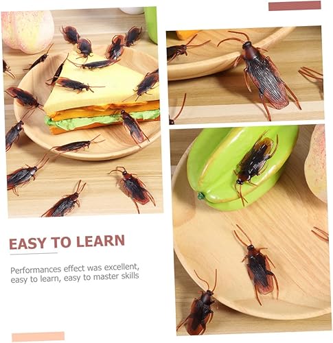 Miniatura 8 de Totority 300 piezas de goma falsa simulación divertida broma insectos abril fools broma juguetes falsos regalo de cumpleaños modelos para adultos