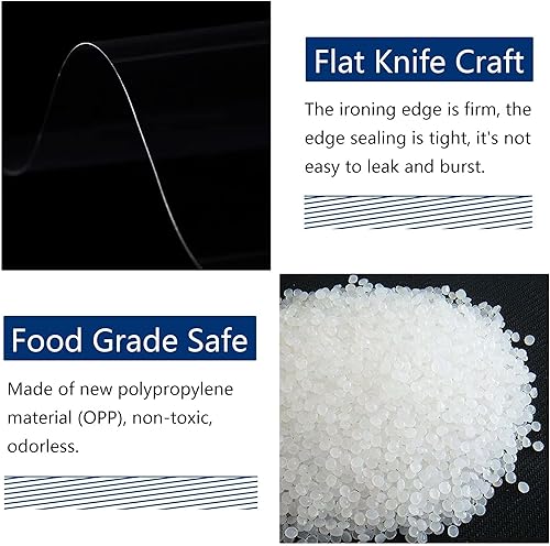 Miniatura 5 de BornFeel Bolsas largas de celofán de 2 x 6 pulgadas, 100 bolsas adhesivas transparentes para violonchelo, bolsas de polipropileno autosellantes de 1