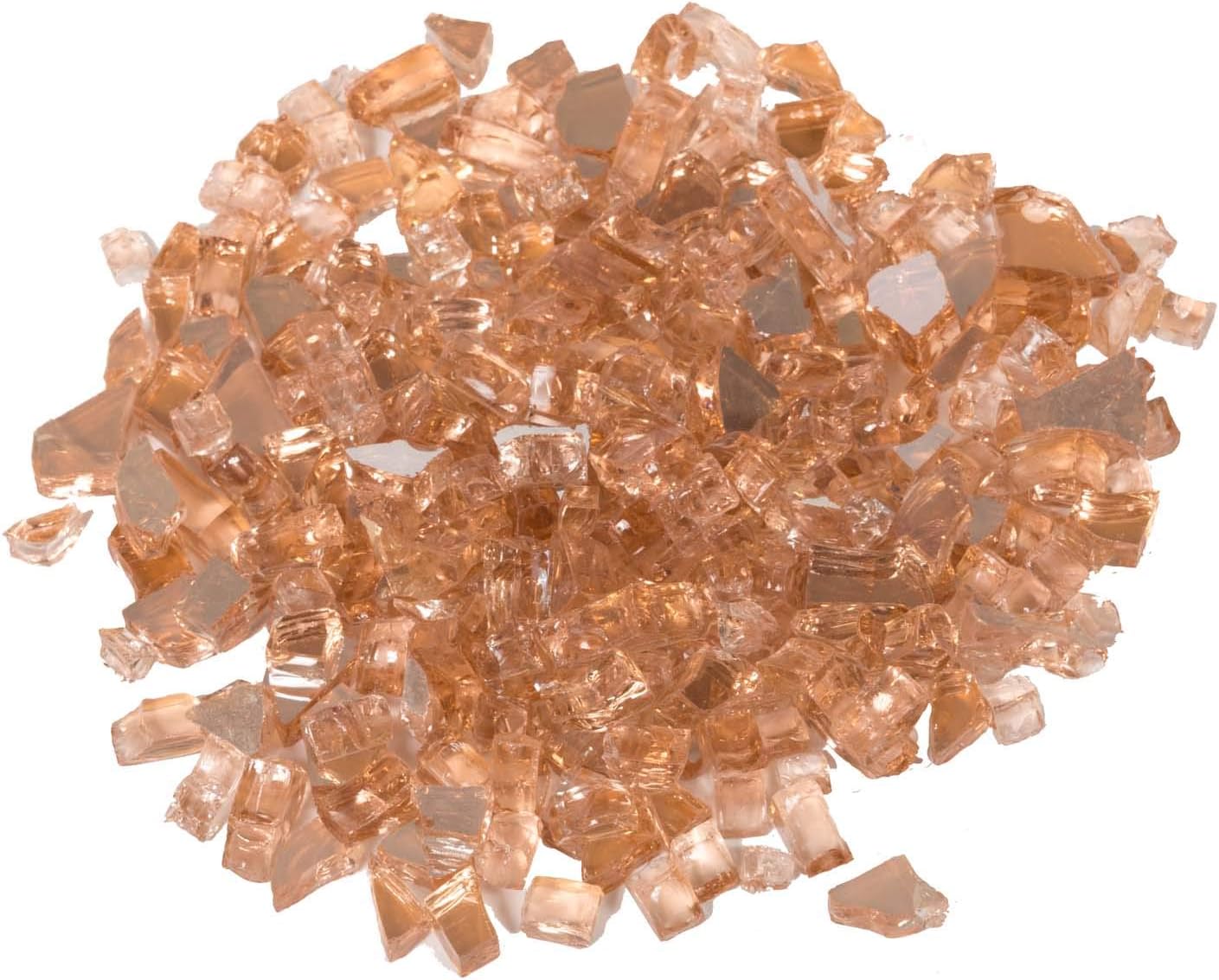 Dagan 10 LBS 1/4" Size Fire Glass- Rose