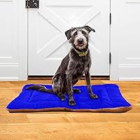 Vista 42 de Dog Bed Mat Soft Comfortable Anti-Slip Bottom Pet Mat Washable Cat Kennel Crate Pad for Small Medium Large Pets 18x24in Hot Pink Beige