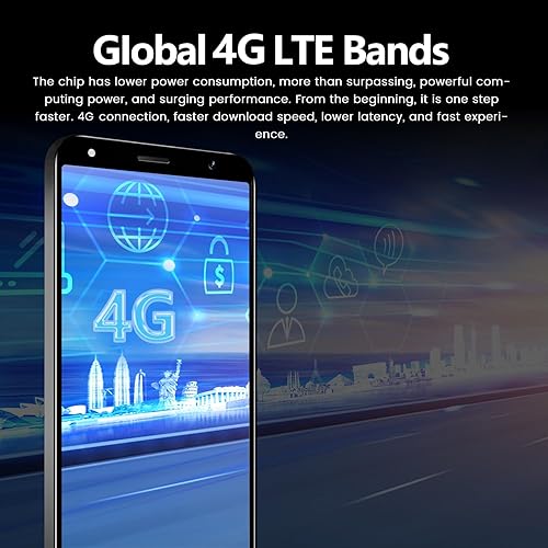 Miniatura 3 de Teléfono inteligente 4G de 2 GB y 16 GB, almacenamiento expandible de 128 GB, procesador MediaTek de 3500 mAh, batería de larga duración, doble SIM,