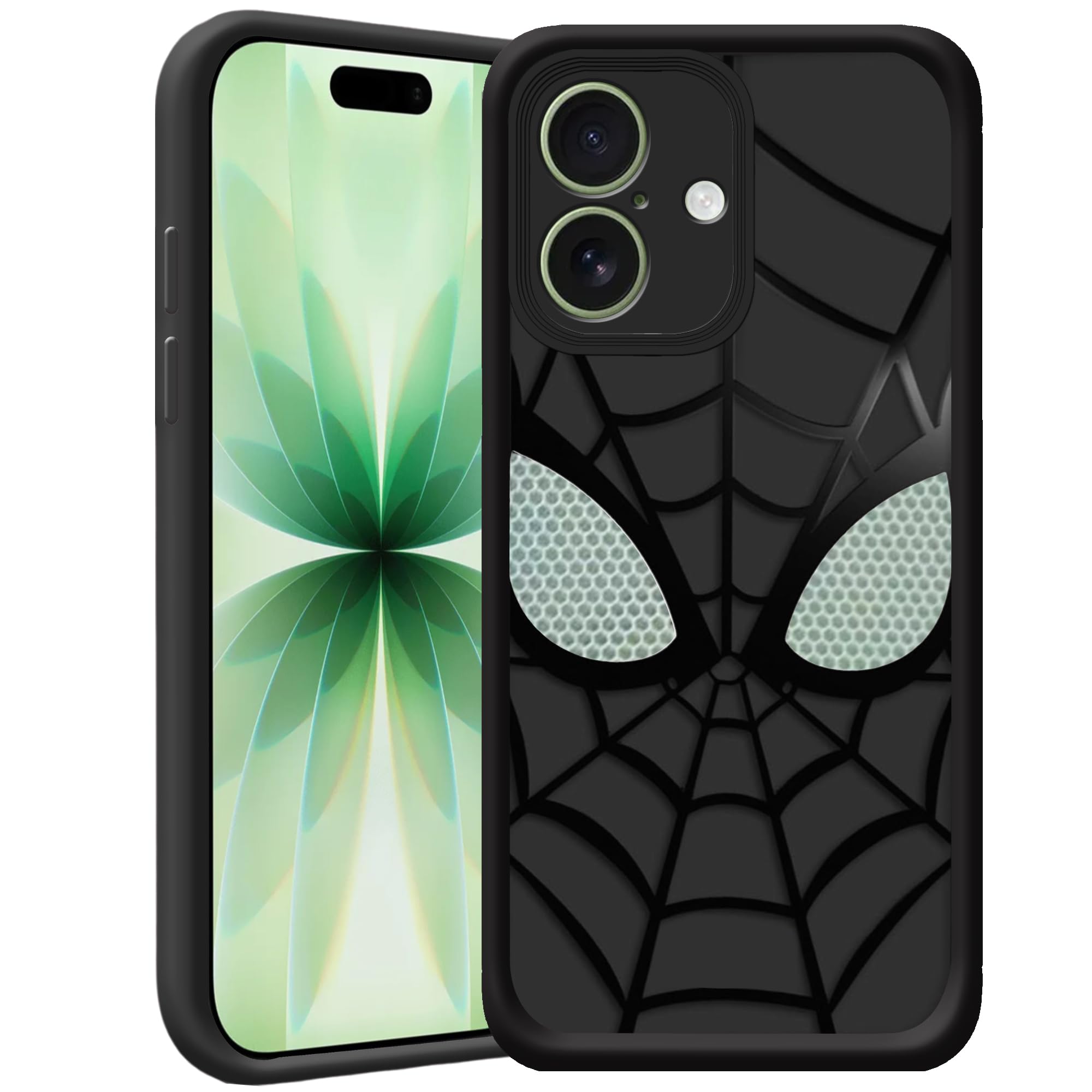 Compatible with iPhone 17 back case Spider Web Design | Soft TPU Material, Camera Protection, Anti-Scratch, Anti-Fingerprint, Slim Fit Bumper-image-0