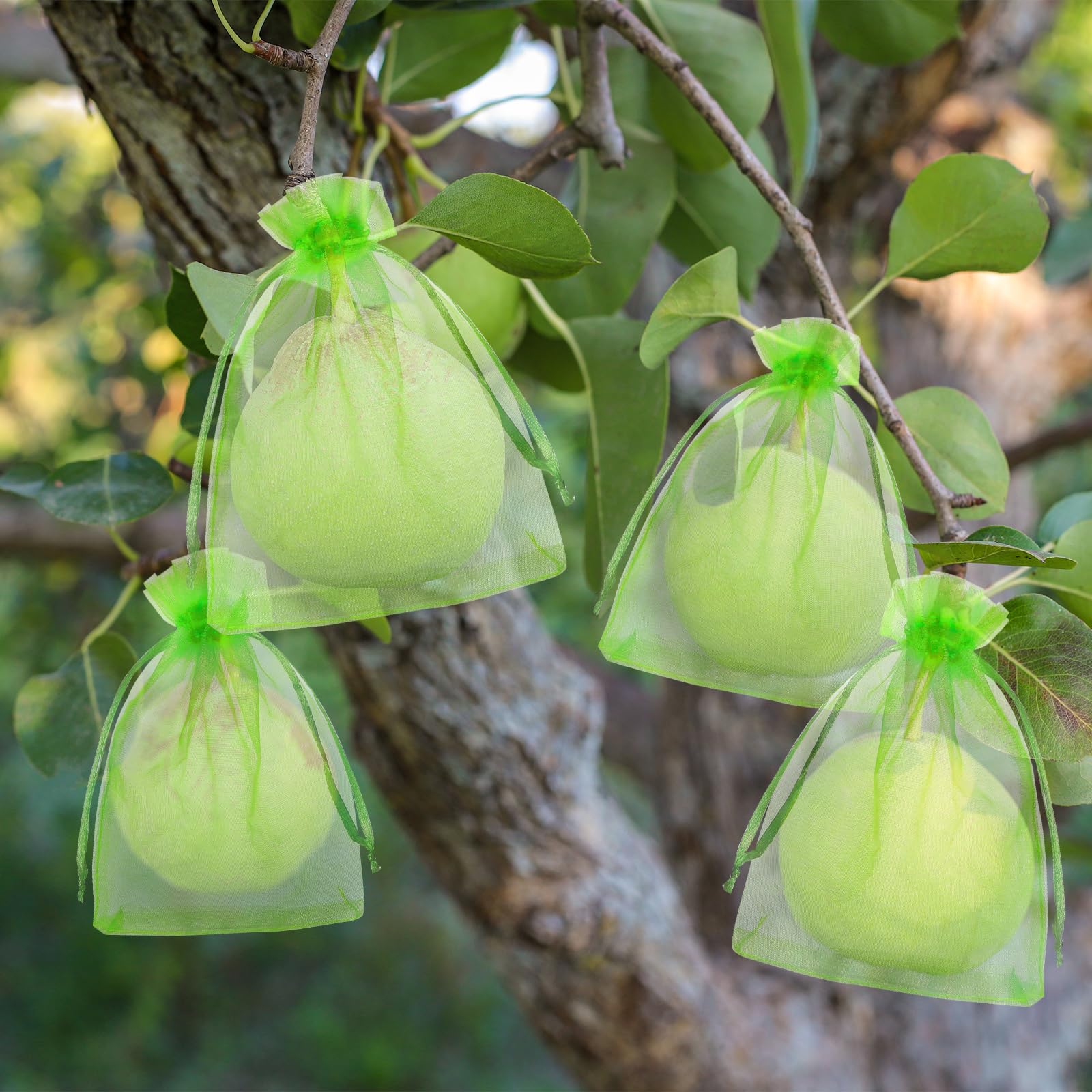 Sac de Raisin Net 15x20cm Filet Anti-Insectes Réutilisable 50pcs Protection Fruits Légumes Jardin