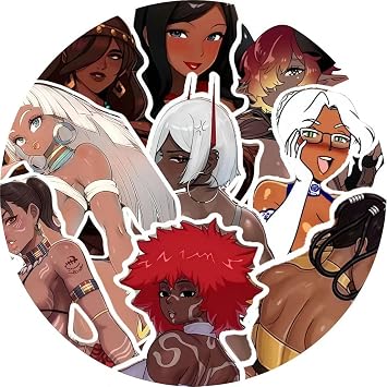 60 Pcs Anime Girl Stickers, Cartoon Sexy Girl Stickers for Adults,Vinyl Decals for Water Bottle