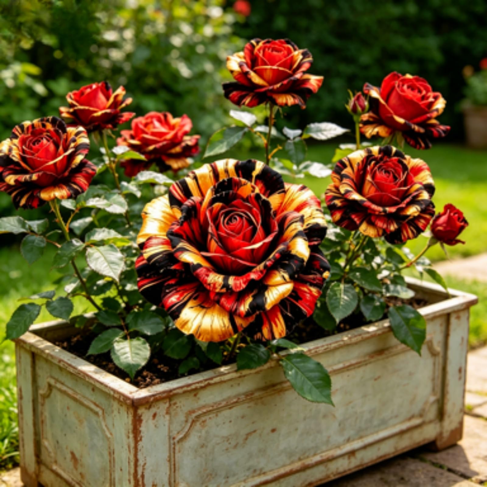 Rosenpflanzen, Rosenrhizom, Rosa, Kältetolerant Mehrjährig, GartenverschöNerung, Pflegeleicht-5Rhizome-E