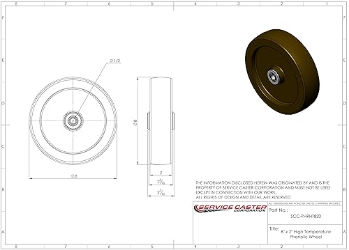 Miniatura 7 de Rueda Service Caster, de 2 pulgadas, Rueda de 6" - Negro