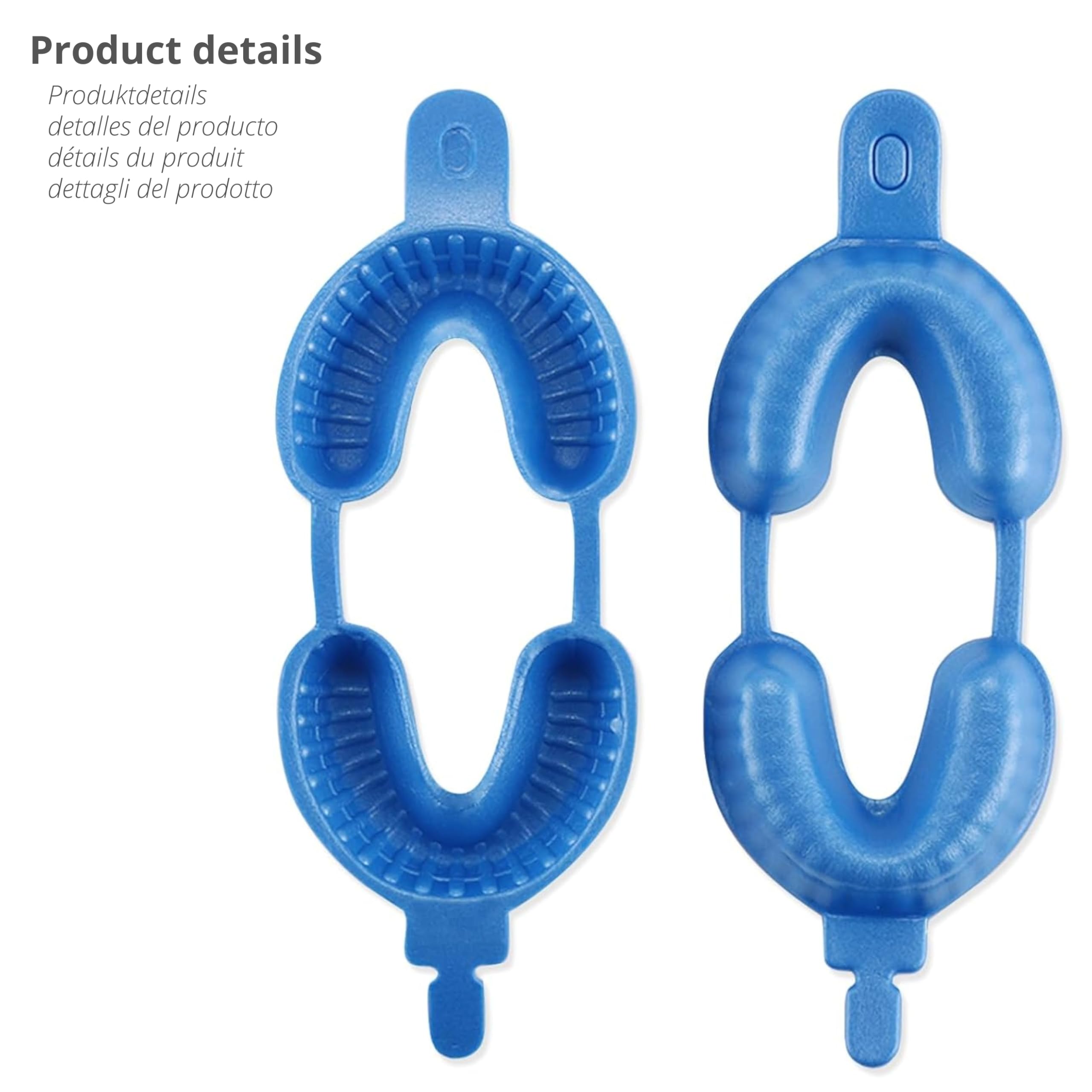 Cubeta de Fluorización Dental Profesional Homologada CE Bandeja para Gel de Flúor Adulto