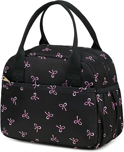 Miniatura 31 de CAMTOP Lonchera para mujer, bolsa de almuerzo aislada, lonchera con hielera térmica, a prueba de fugas, con diseño acolchado, bolsa de almuerzo Todo