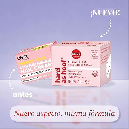Miniatura 2 de Crema de fortalecimiento de uñas Hard As Hoof con aroma de coco y crema para el crecimiento de uñas que evita divisiones, roturas, grietas