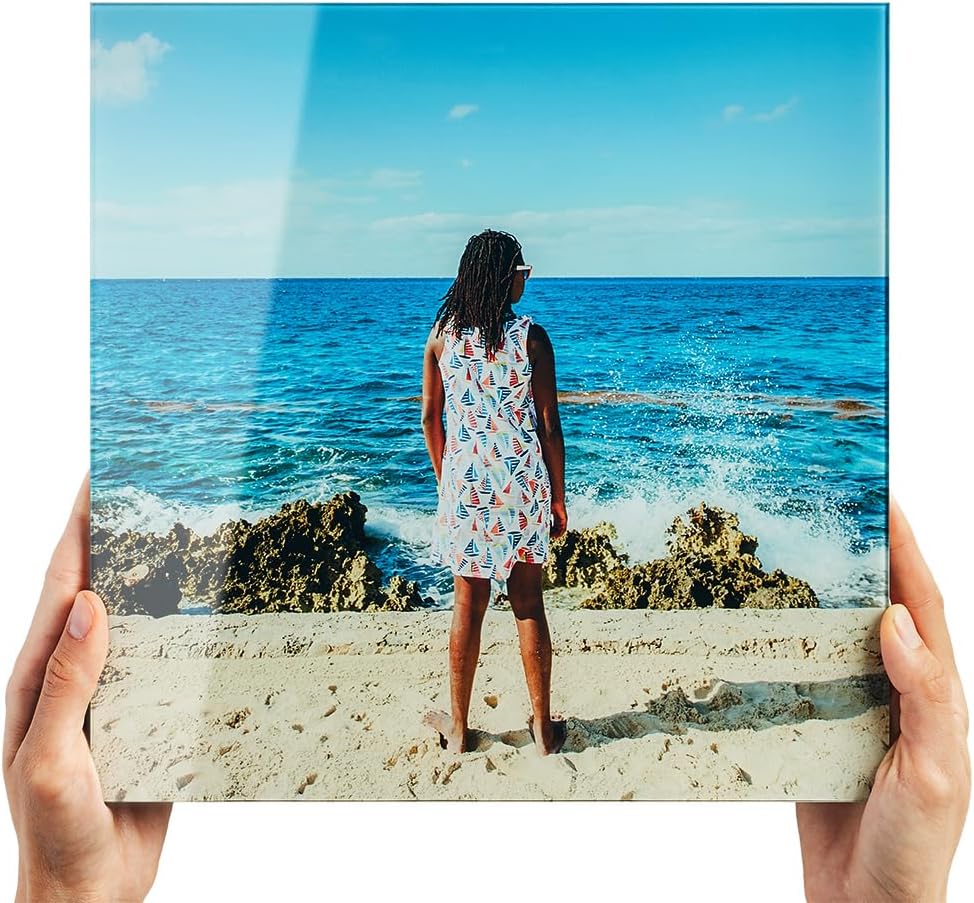 Fracture Custom Glass Photo Print – 9.6" x 7.2" | Small Landscape Size | Upload Your Own Photo | Vibrant, Fade-Resistant Glass Wall Art