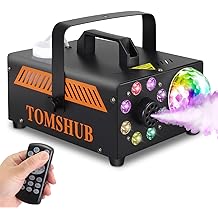600W Fog Machine with Disco Ball &amp; 13-Color LED Lights, 2000CFM High-Output Smoke Machine, Wireless Remote, Auto Spray, for Halloween, DJ, Weddings, Parties (Fog Juice not Included)