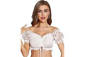 Lace-trimmed Dirndl Vest