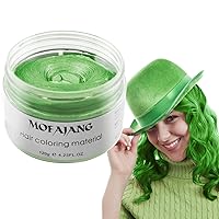 Vista 14 de Pomadas Mofajang de cera para el cabello, 4.23 oz, material de cera para colorear el cabello natural, desechable, arcilla para peinar el cabello