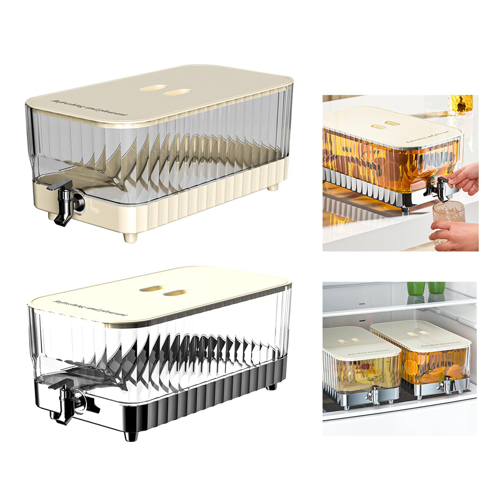 5.3L Distributore Di Acqua Per Cucine O Ufficio Grande Capacità Recipiente di Bevande Fredda Per Cucina Domestica E Evento