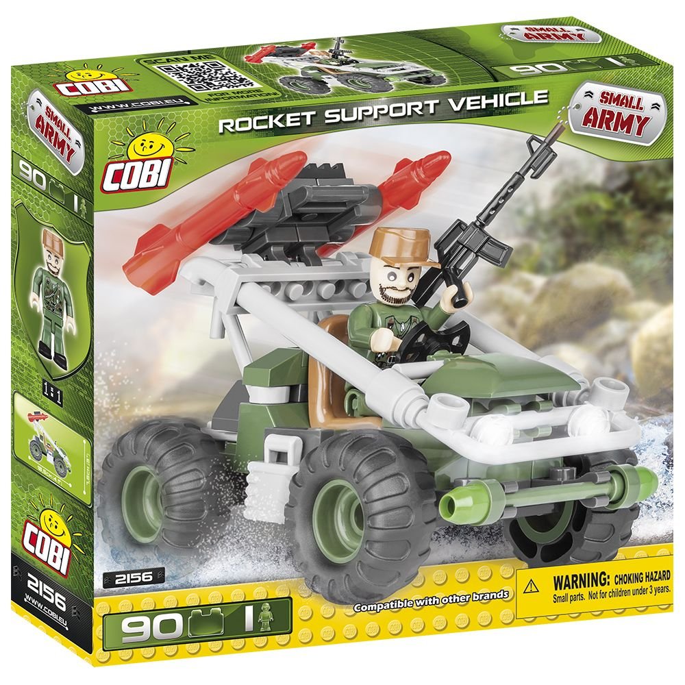 COBI Small Army - Veicolo RocketSupport (90 Pezzi) - Set Di Costruzioni In Blocchi, Prodotto In Polonia