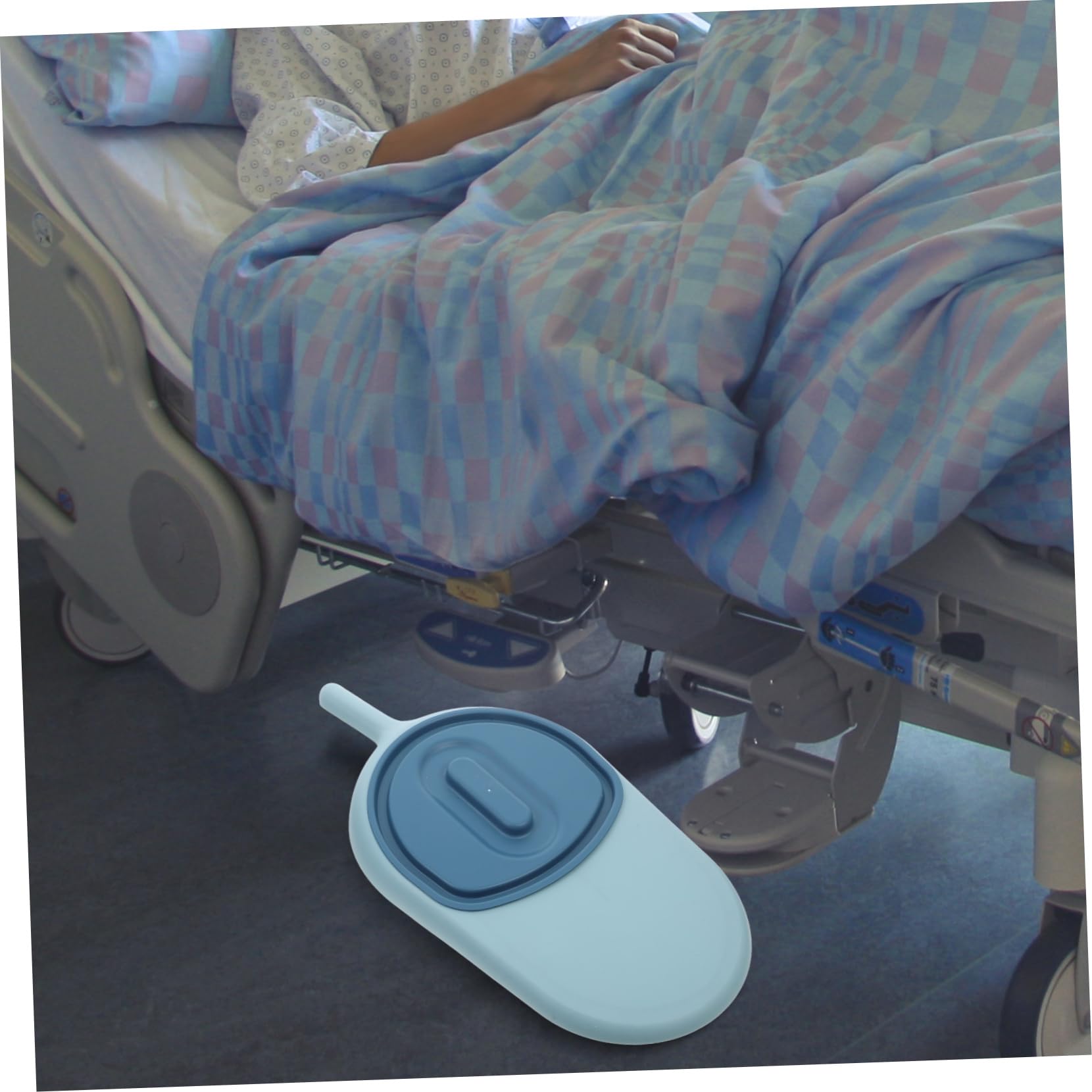 VALICLUD Padella per Anziani Allettati con Coperchio in Pp, Design Semplice e Funzionale, per Donne e Uomini con Mobilità Ridotta, Pratico per Uso Quotidiano