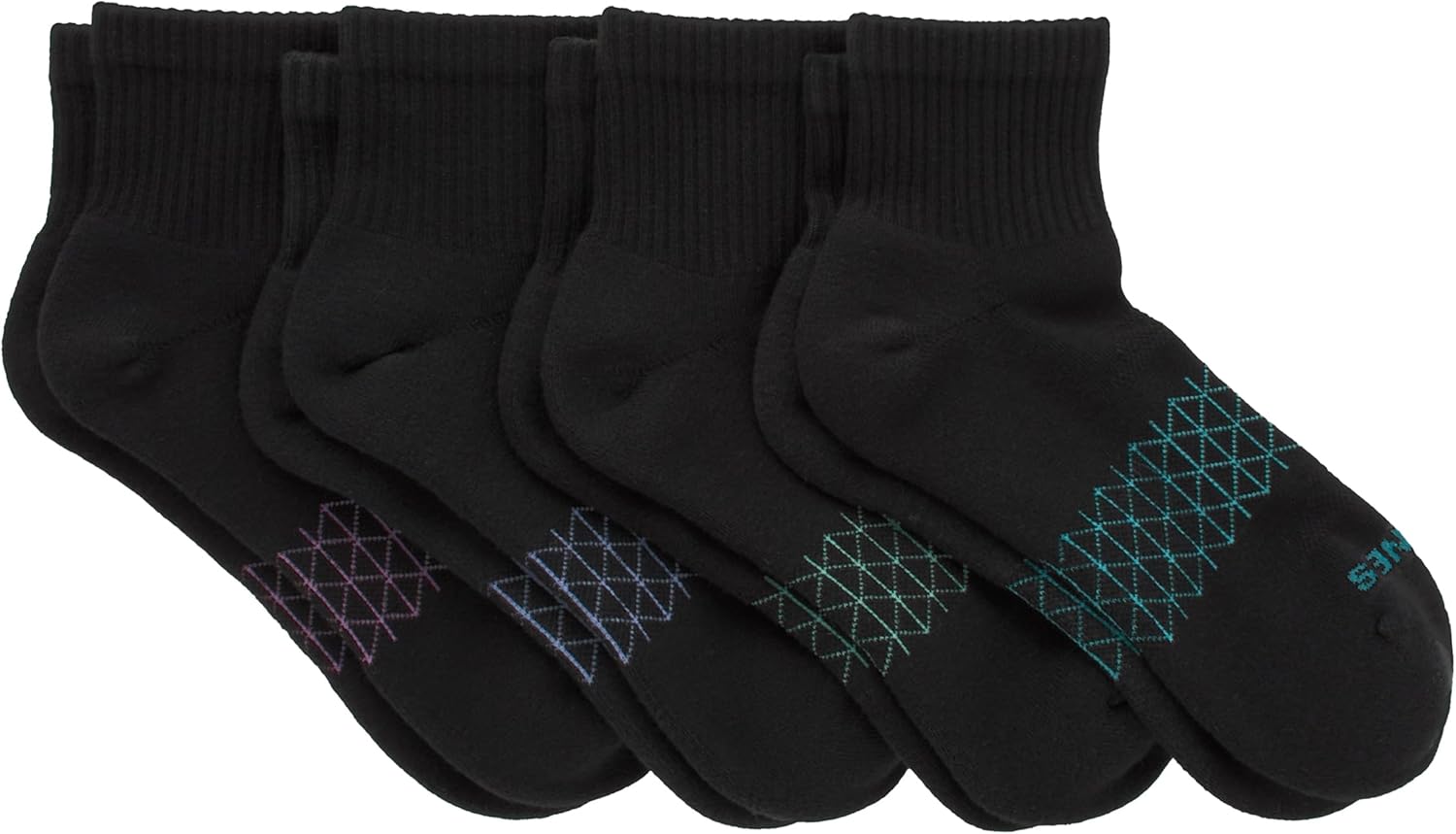 Hanes womens Cushioned Ankle Socks, Absolute Active Ankle Socks for Women, Seamless Toe, 4-prs - Image 2