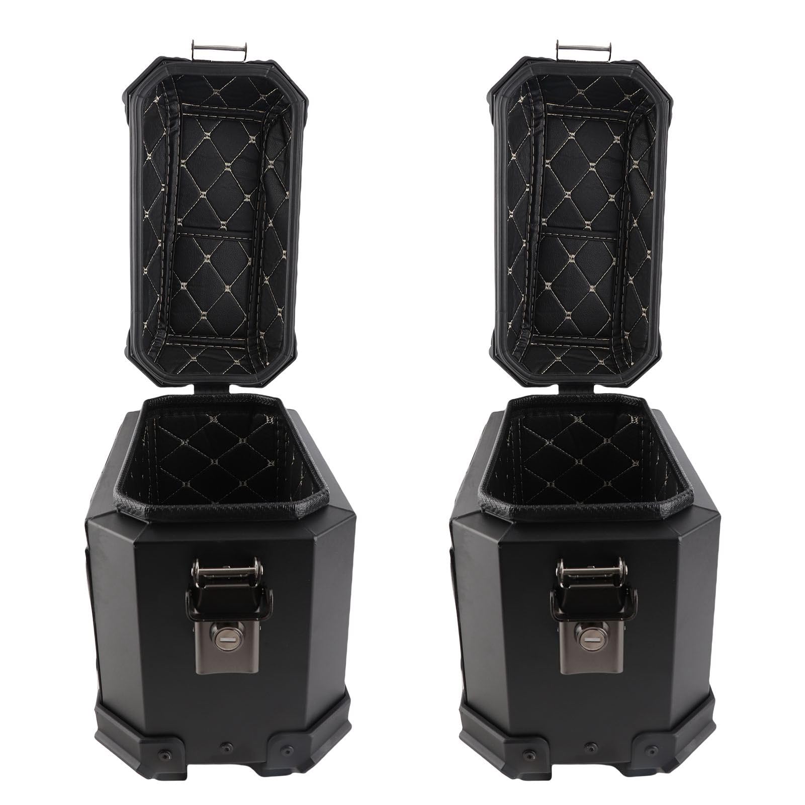 Universal Fit Aluminium Alumside Case 18L Lewy Prawy Pudełko na twardą Siodło z Pudełkiem z szafką na Rack i bagaż
