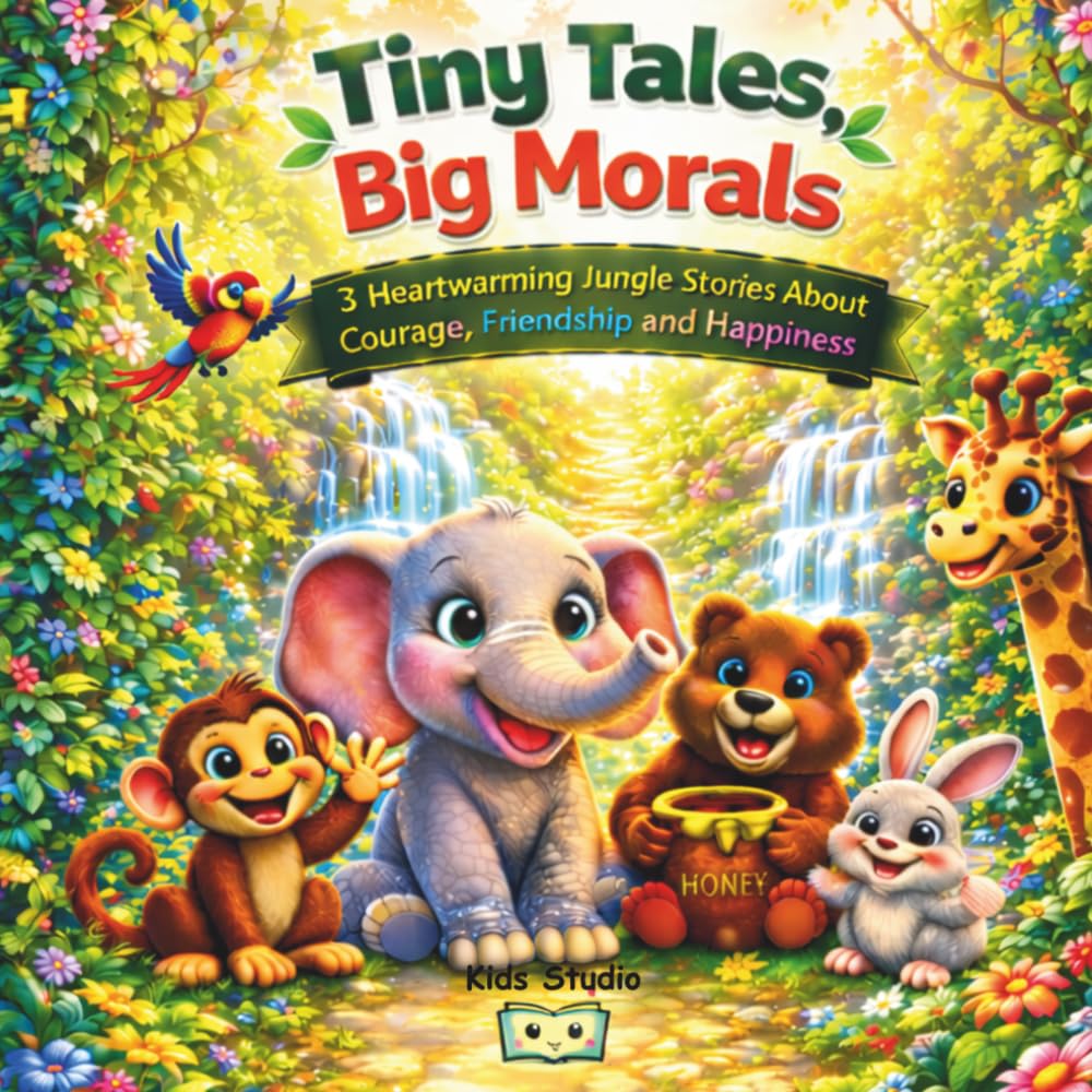 Tiny Tales, Big Morals: 3 Heartwarming Jungle Stories About Courage, Friendship and Happiness
