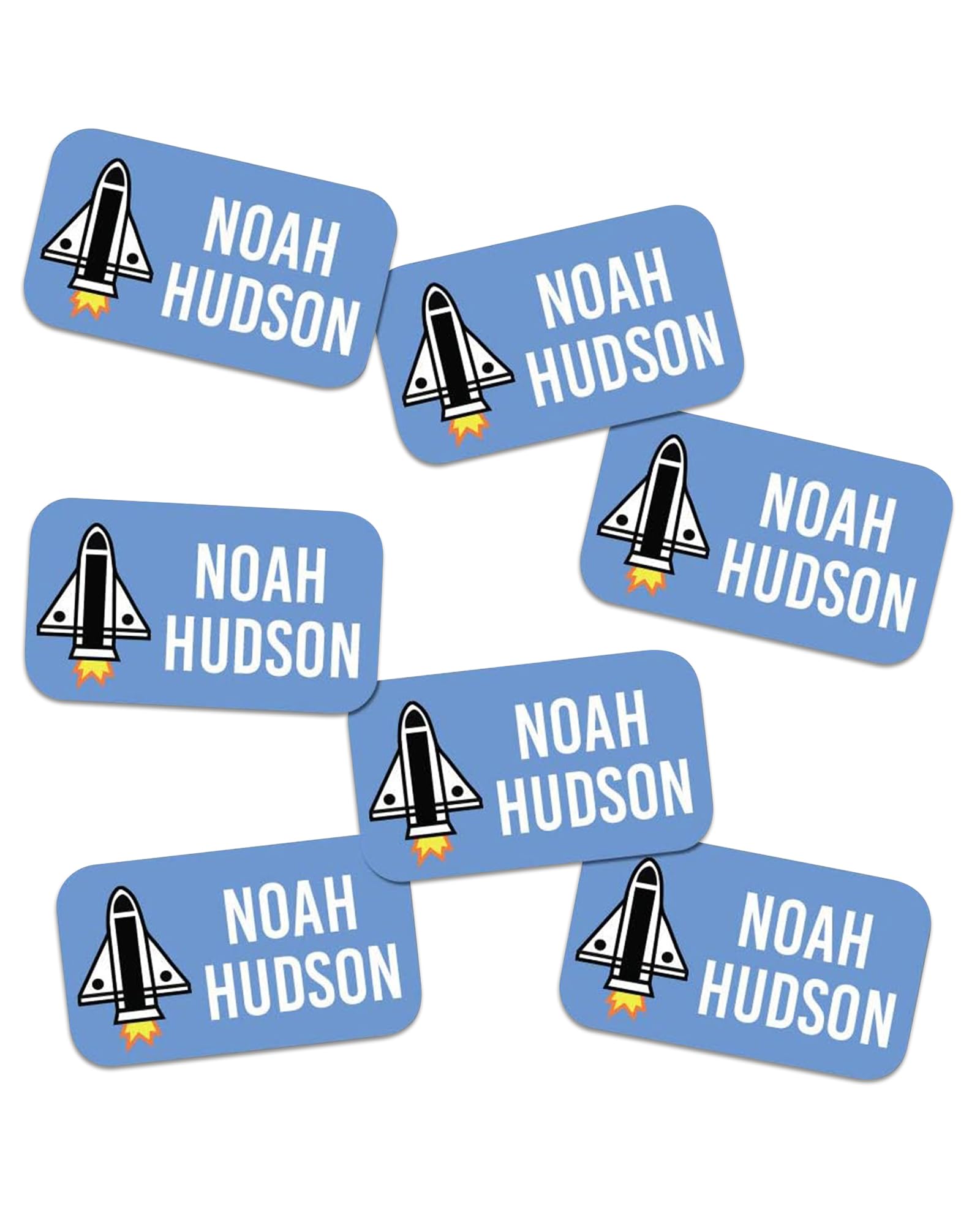 Label Daddy, Personalized Stickers Labels for Boys, Water Proof Labels for School, Suitable Tag Kids Items for Camping Trips and More, Extra Small