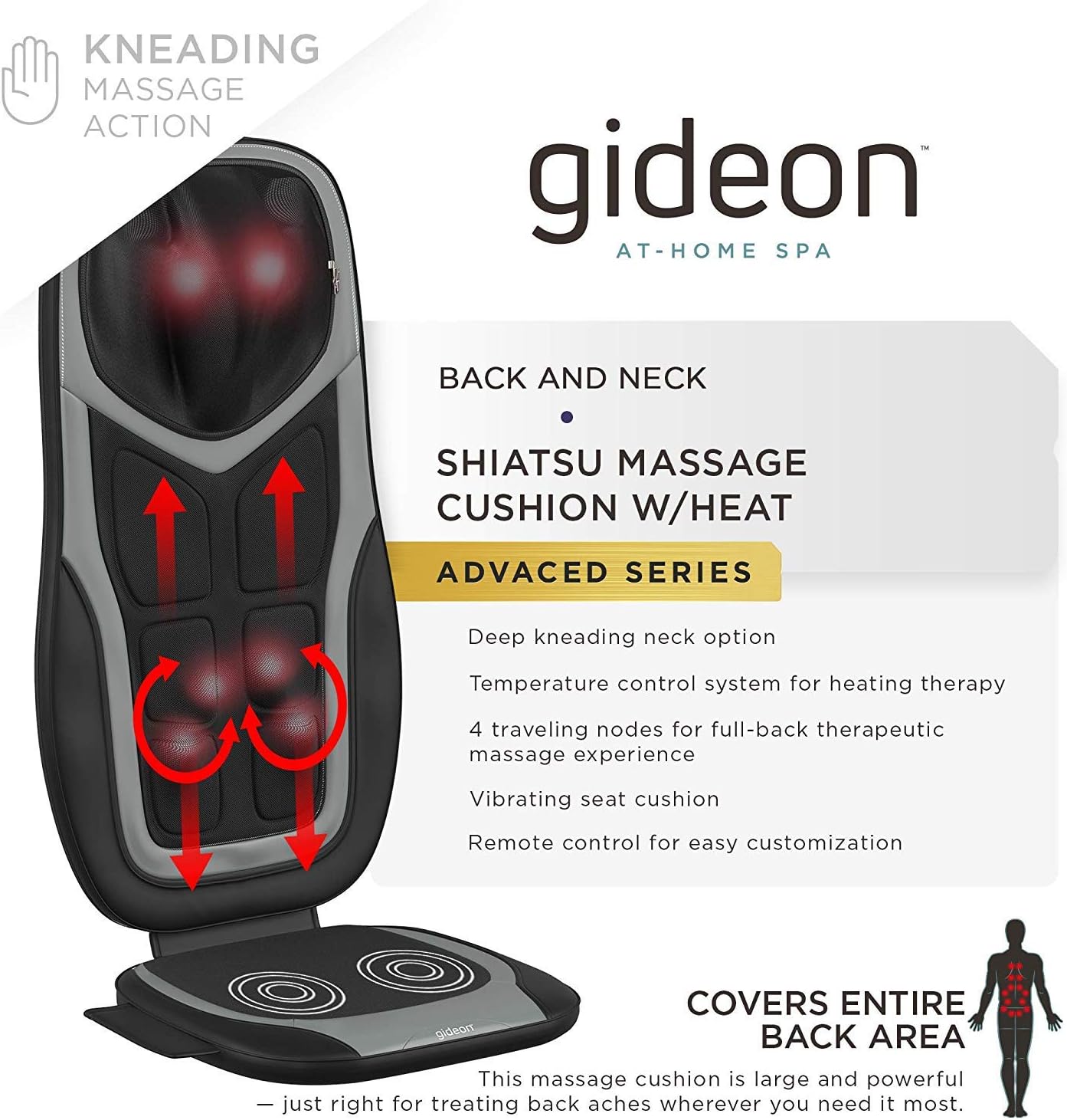 gideon at home spa back massager