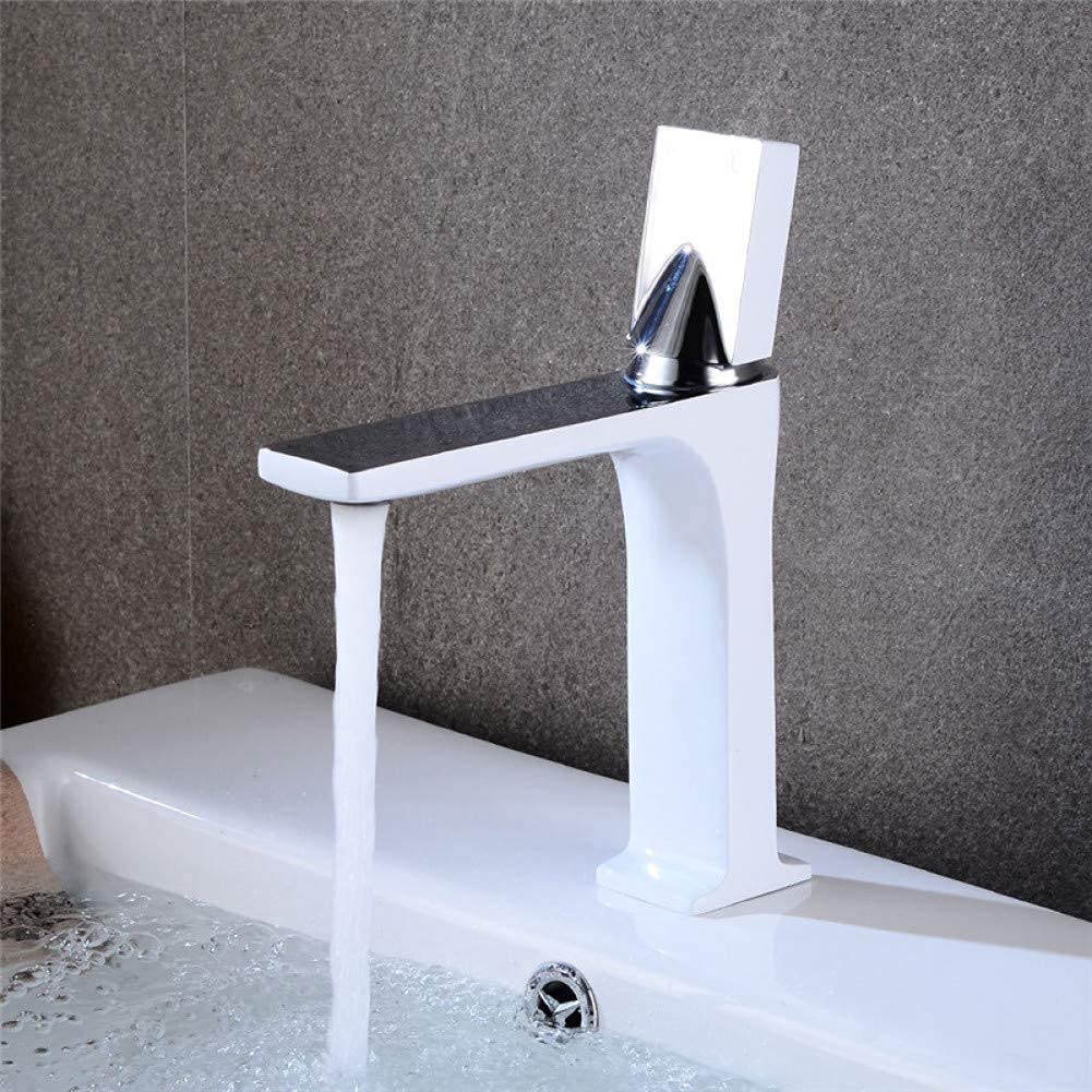 Mélangeur chaud-froid anti-fuite avec robinet de lavabo rétro monotrou