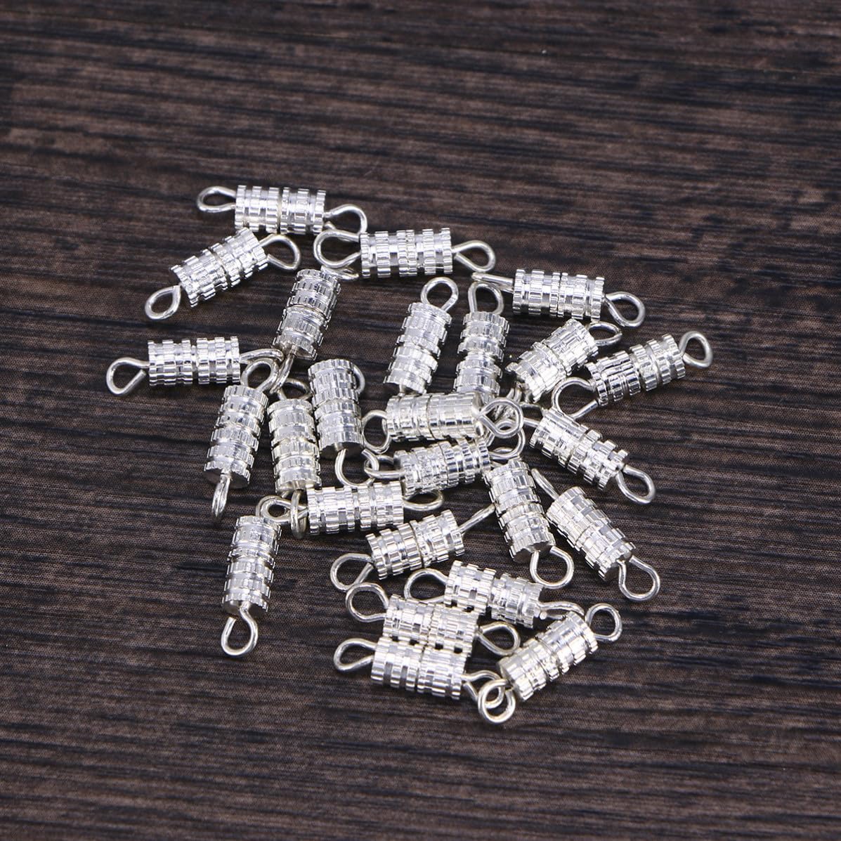 20 Pezzi Chiusura a Vite in Rame per Collane e Bracciali Anello Diviso e Bloccaggio di Sicurezza per Creazioni di Gioielli Fai da Te