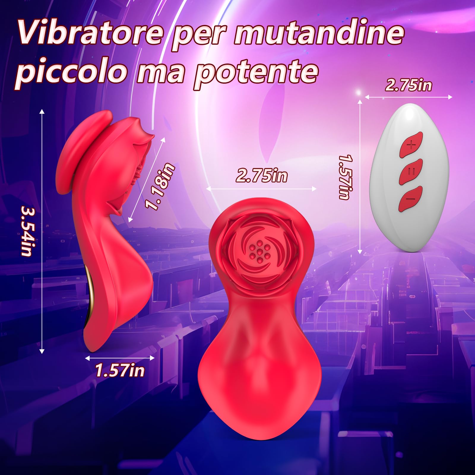 Vibratoriper Donne Sex Toy Per Coppie - Vibratoreper Donna Professionale Stimolatore Clitorideo per Lei con 7 Vibrazioni, Vibratore Indossabile a Farfalla con App e Telecomando Sexytoysys Coppia