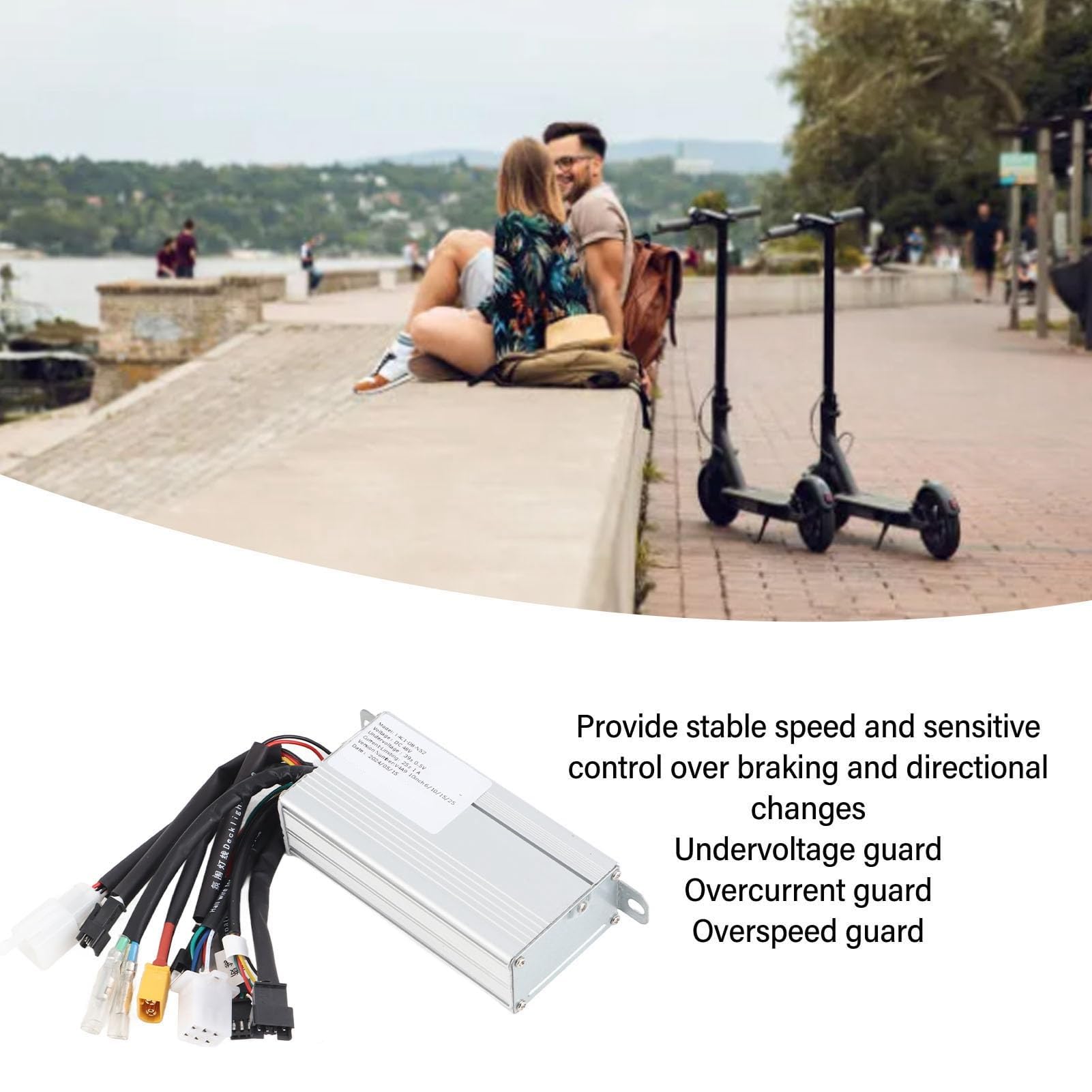 Kontroler Skutera Elektrycznego, Kontroler Skutera z Podwójnym Napędem 48 V 800 W Kontroler T4 do Skutera Elektrycznego