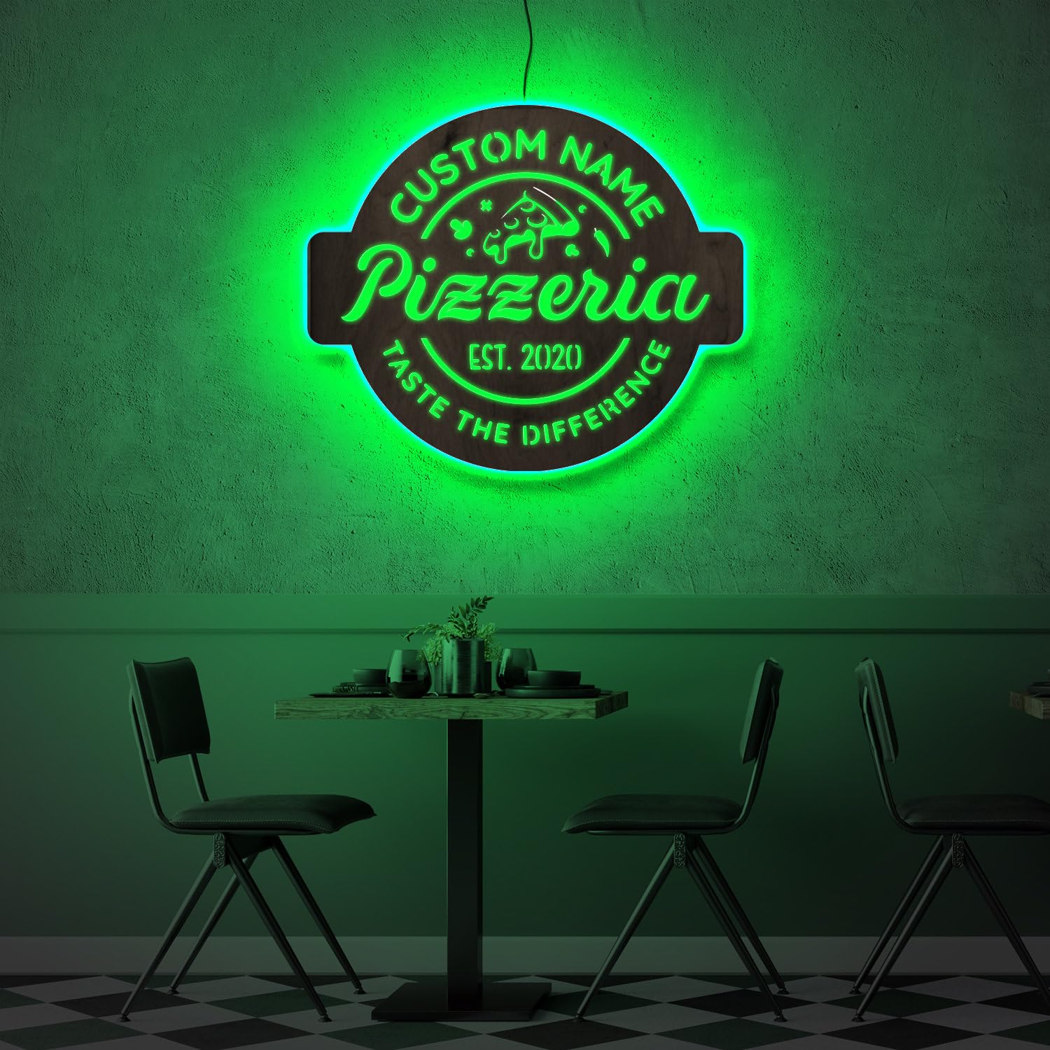 Pizza Neon Signs Pizza Neon Art Sign, Home Wall Decor, Pizza Led