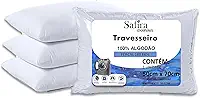 Travesseiro Alto Firme Antialergico 50x70cm 100% Algodão