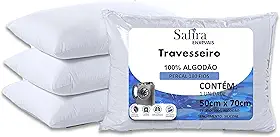 Travesseiro Alto Firme Antialergico 50x70cm 100% Algodão
