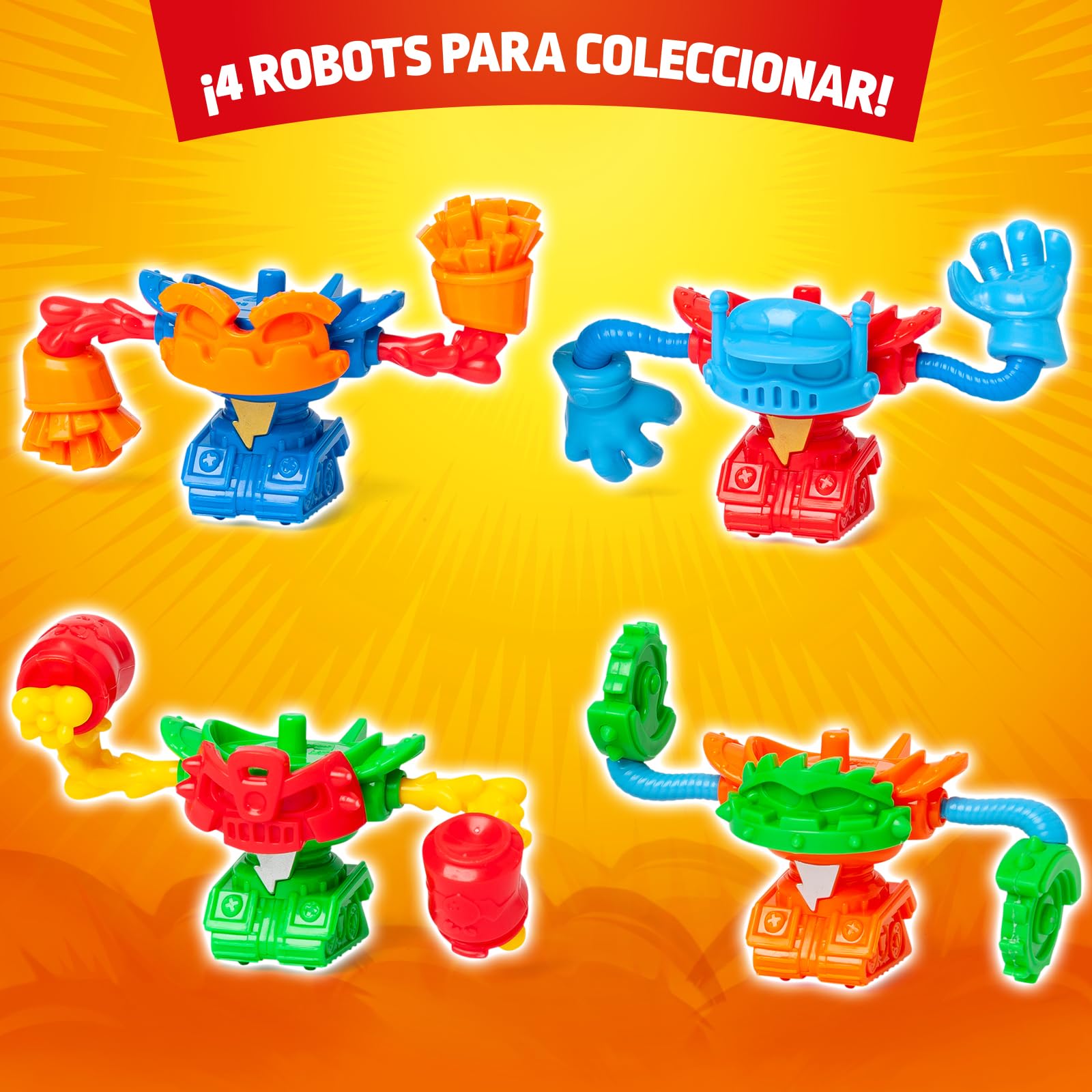 SUPERTHINGS KAZOOM Power Warriors – Action Pack. Contiene 5 Superthings (Incluye 1 capitán Dorado), 1 Robot, 1 Slider. Pack 1 de 4 — view 6