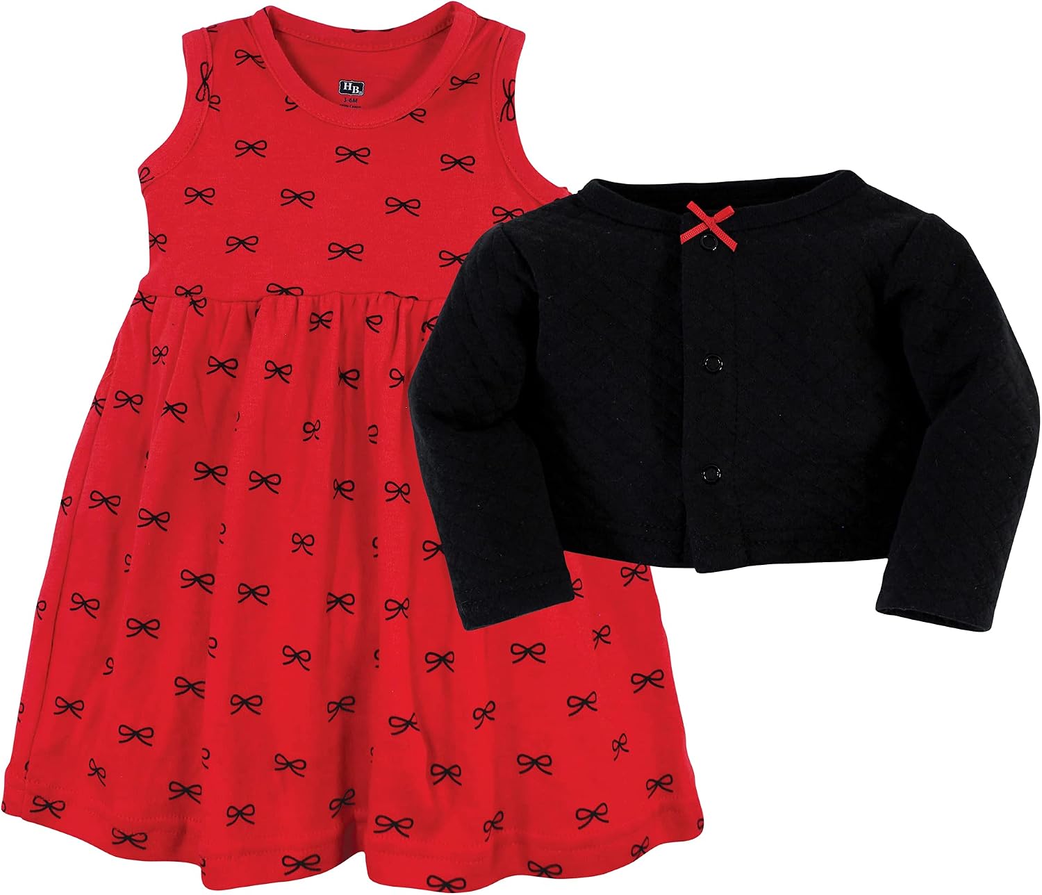 Hudson Baby Girls' Quilted Cardigan and Dress image 3
