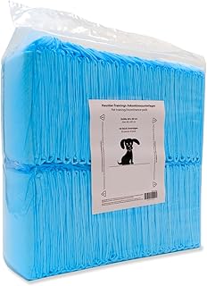 200 Stück Hunde Trainingspads 60x60cm | Welpenunterlagen & Puppy Pads | saugstark & wasserdicht | Inkontinenzunterlagen für mittelgroße Hunde, Katzen & Pflege