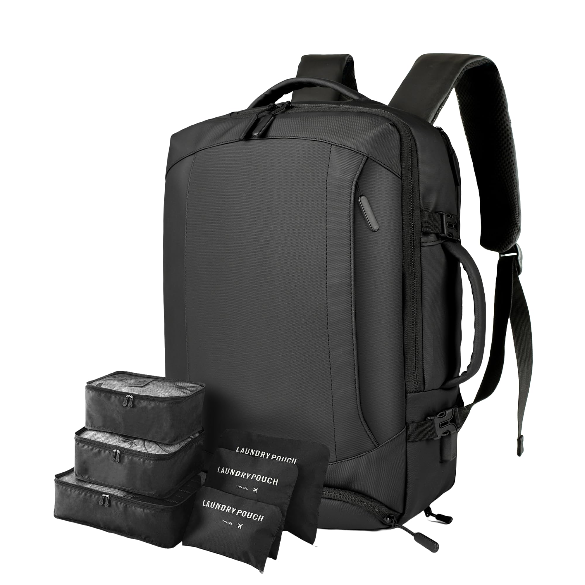 BLAYSX Mochila Viaje con 6 Bolsas Organizadoras - Mochila Cabina 24L Perfecta como Equipaje de Mano - Mochila de Viaje Con Múltiples Compartimentos - Mochila Viaje Cabina Avion Unisex Ideal para Viajes