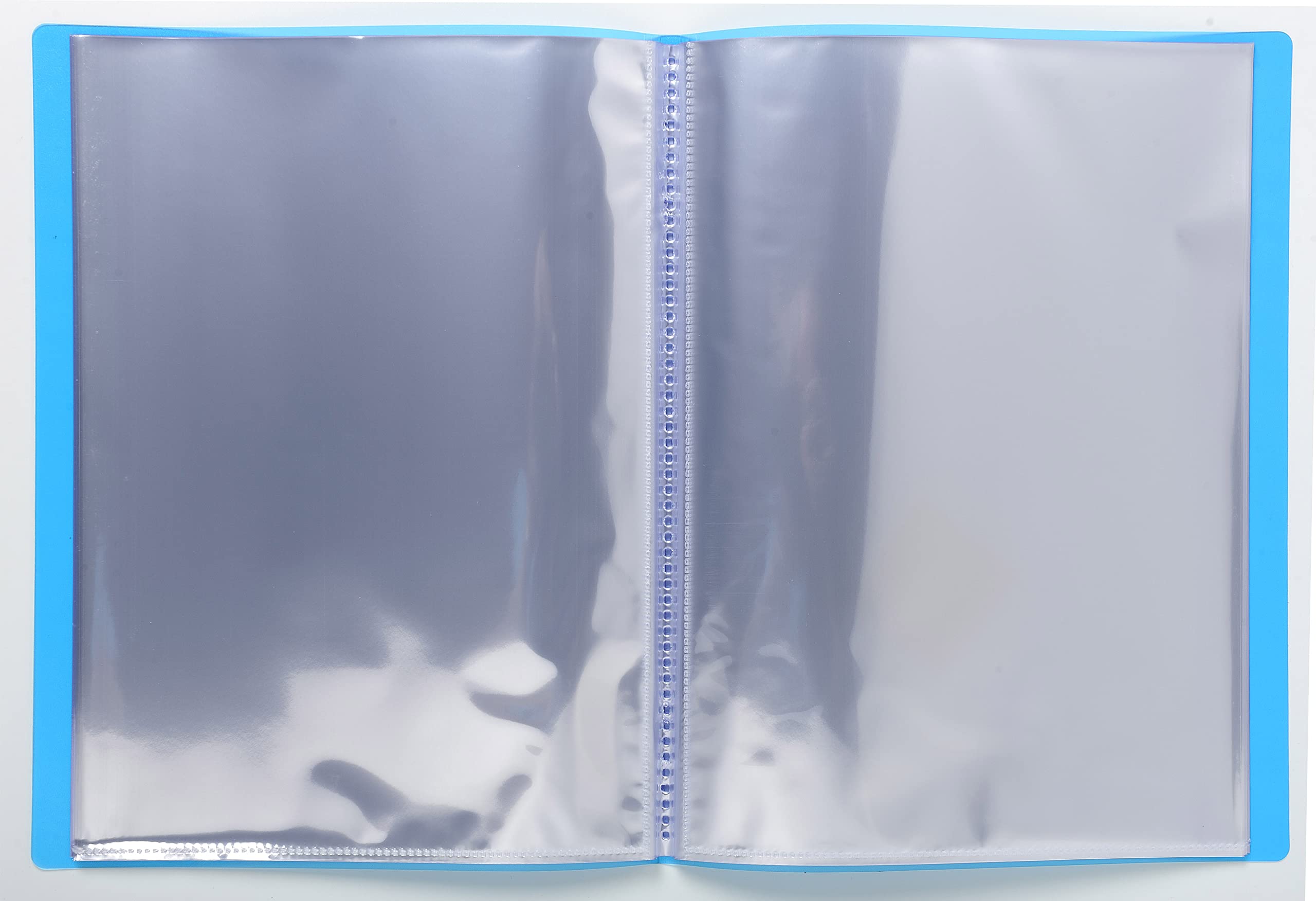 Exacompta - Réf. 85280E - Paquet de 4 Protège-documents Iderama - 60 pochettes cristal lisse - 120 vues - pour A4 - dim 24 x 32 cm - couverture en polypro semi-rigide - 4 couleurs assorties