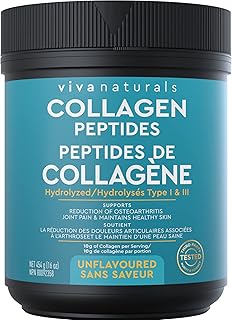Collagen Powder - Grass-Fed, Gluten Free, Certified Non-GMO and Paleo Friendly Collagen Peptides Powder, Supports Skin and Joint Health, Type I and III Hydrolyzed Collagen, 16 oz (454 g)