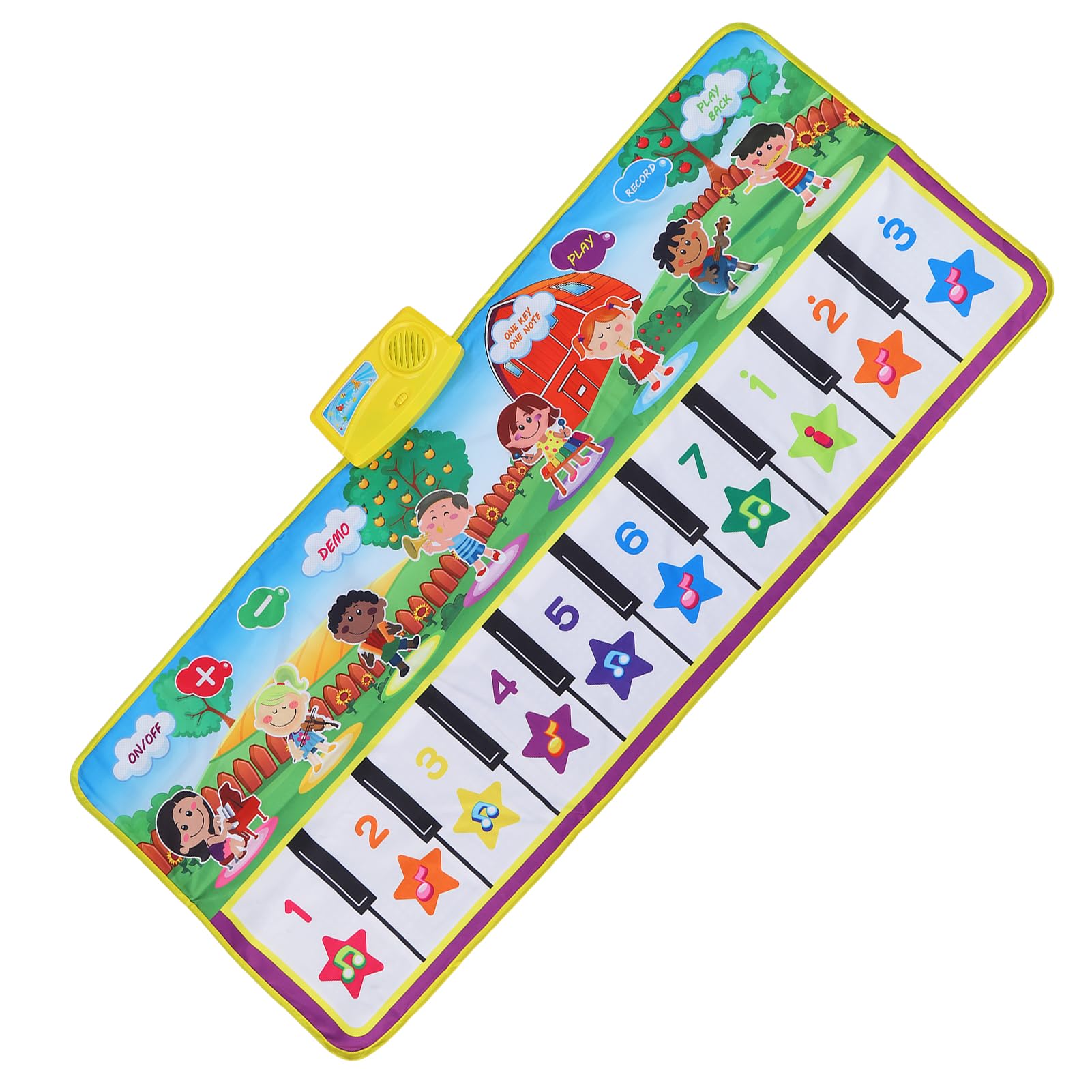 Tappetino Musicale Il Materiale Antiscivolo dai Colori intensi e insapore migliora Le capacità dei Bambini. Tappeto Musicale per l'area Giochi