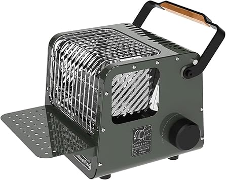 Naturehike 3 in 1 Portable Heater & Stove, 50oz Outdoor Camping Gas Stove, Camping Heaters For Tents, Heater Warming Stove, Adjustable Temperature, Over-Voltage Protection green