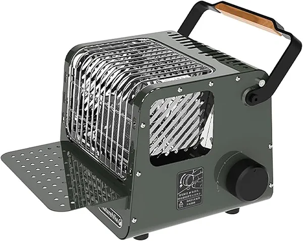 Naturehike 3 in 1 Portable Heater & Stove, 50oz Outdoor Camping Gas Stove, Camping Heaters For Tents, Heater Warming Stove, Adjustable Temperature, Over-Voltage Protection (green)