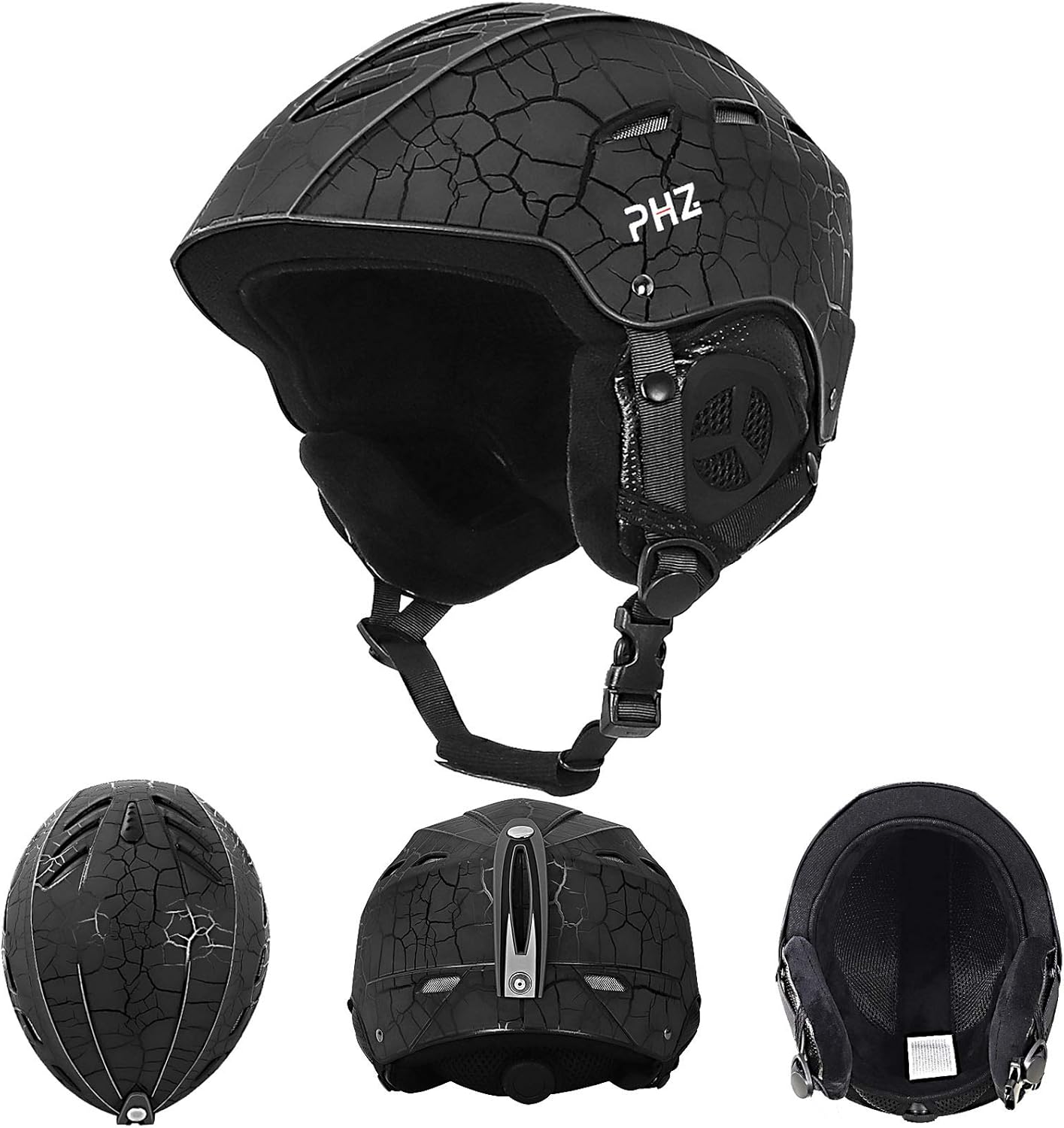 PHZ. Ski Helmet Snowboard Helmet for Men, Women Youth, Snow Sport Helmet, Goggles Compatible, Performance & Safety w/Active Ventilation : Sports & Outdoors