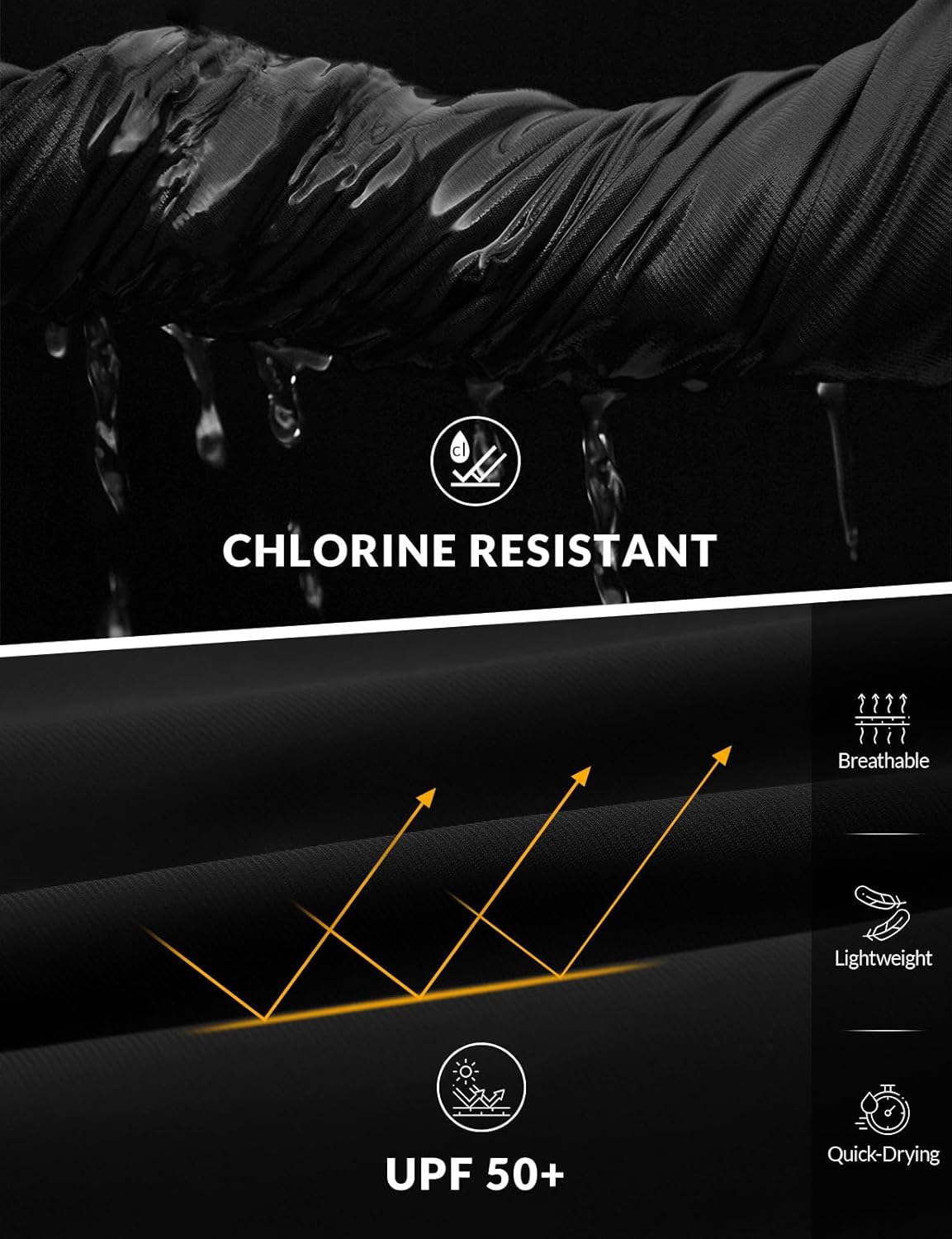 baleaf Women's 9" Long Swim Shorts with Zipper Pockets High Waisted Board Shorts for Swimming with Liner UPF 50+ - Image 5